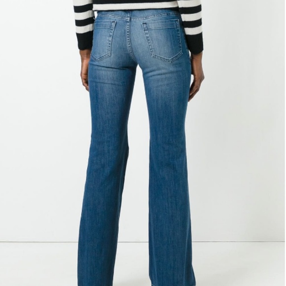 Michael Michael Kors Blue Dark Wash Flared Jeans - Picture 2 of 5